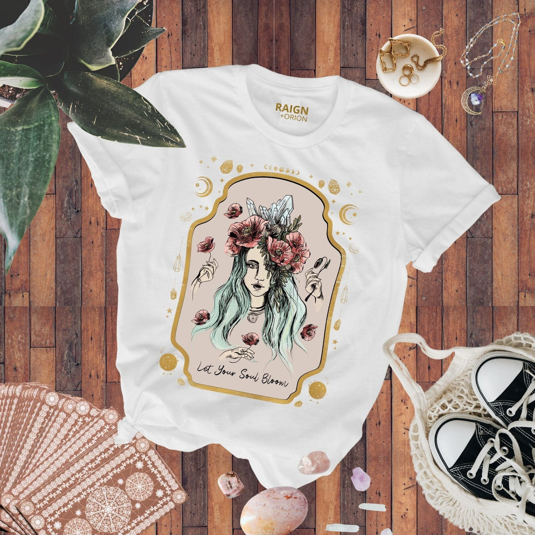 LET YOUR SOUL BLOOM (in Color) Tee | RAIGN + Orion