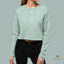 Load image into Gallery viewer, THE SUN WILL RISE AGAIN Crop Sweatshirt | RAIGN + Orion