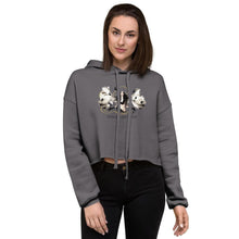 Load image into Gallery viewer, KNOCKING ON HEAVENS DOOR ANGEL CUT-OUT | Cropped Women&#39;s Hoodie
