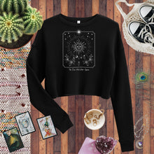 Load image into Gallery viewer, THE SUN WILL RISE AGAIN Crop Sweatshirt | RAIGN + Orion

