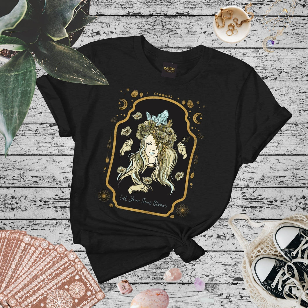 LET YOUR SOUL BLOOM TOO Tee | RAIGN + Orion