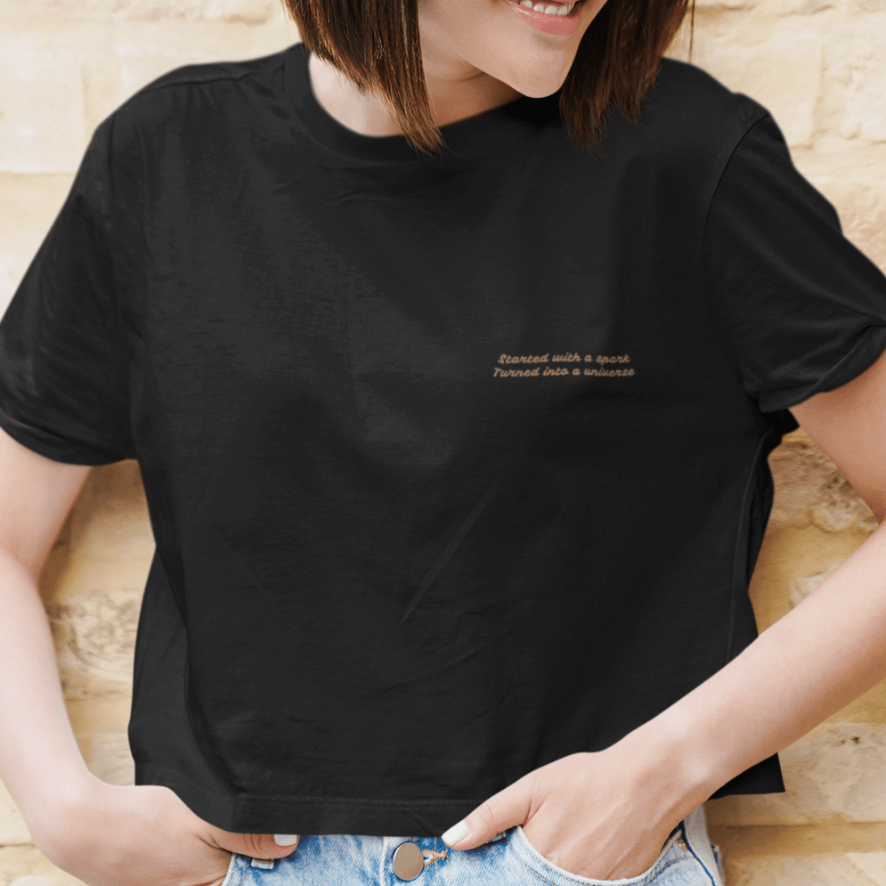 STARTED WITH A SPARK Crop Tee | RAIGN + Orion